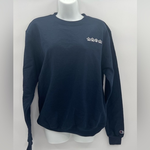Champion Eco Crewneck Sweatshirt Black Size S - Picture 1 of 12
